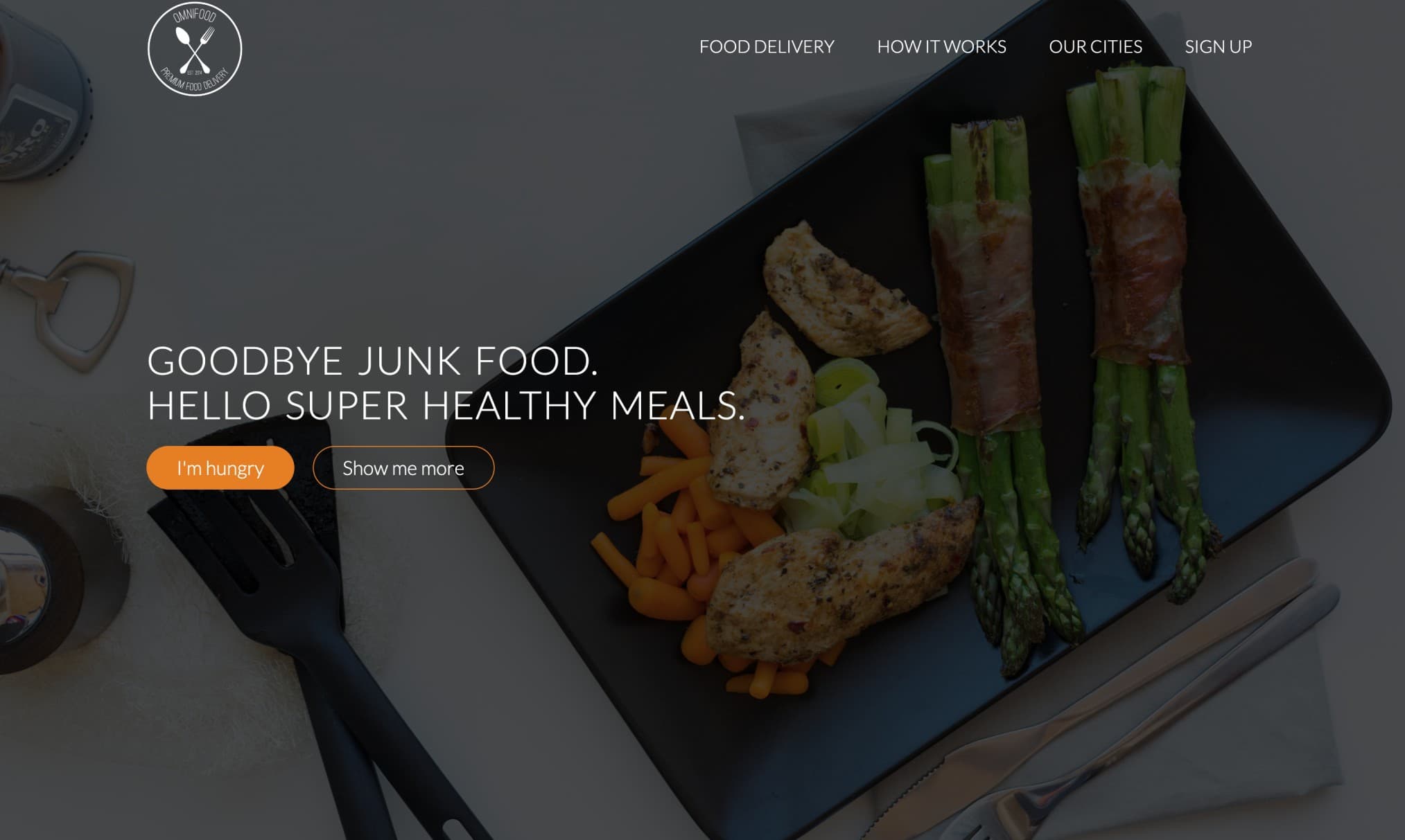 Omnifood - Responsive Food Delivery Service Website
